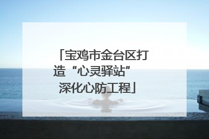宝鸡市金台区打造“心灵驿站” 深化心防工程