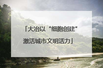 大冶以“细胞创建”激活城市文明活力