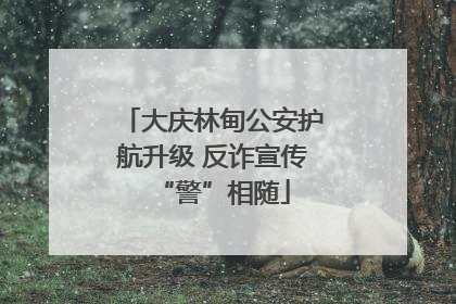大庆林甸公安护航升级 反诈宣传“警”相随