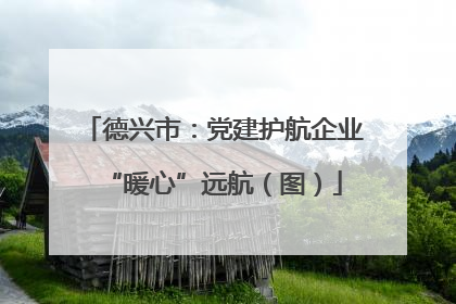 德兴市：党建护航企业“暖心”远航（图）