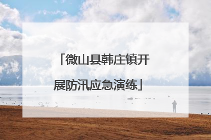 微山县韩庄镇开展防汛应急演练
