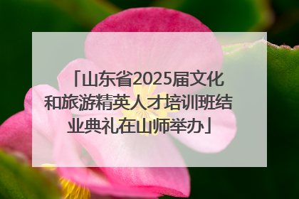 山东省2025届文化和旅游精英人才培训班结业典礼在山师举办