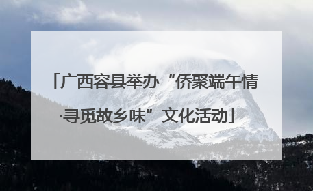 广西容县举办“侨聚端午情·寻觅故乡味”文化活动
