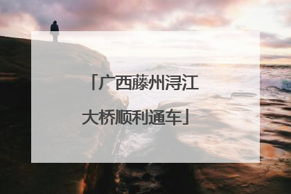 广西藤州浔江大桥顺利通车