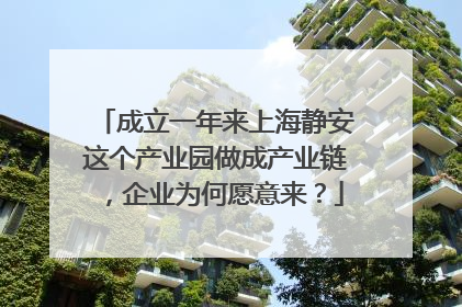 成立一年来上海静安这个产业园做成产业链，企业为何愿意来？