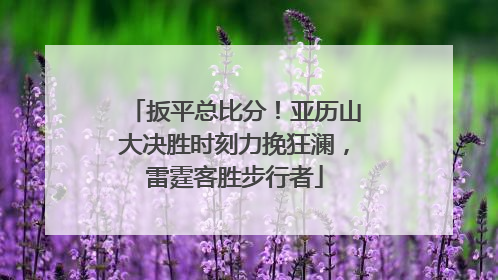 扳平总比分！亚历山大决胜时刻力挽狂澜，雷霆客胜步行者