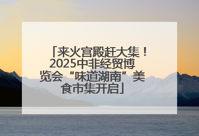 来火宫殿赶大集！2025中非经贸博览会“味道湖南”美食市集开启