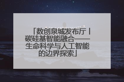 数创泉城发布厅丨碳硅基智能融合——生命科学与人工智能的边界探索
