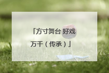 方寸舞台 好戏万千（传承）