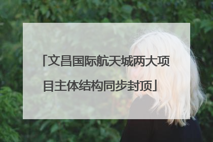 文昌国际航天城两大项目主体结构同步封顶