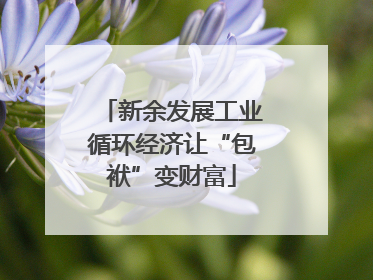 新余发展工业循环经济让“包袱”变财富