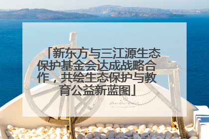 新东方与三江源生态保护基金会达成战略合作，共绘生态保护与教育公益新蓝图
