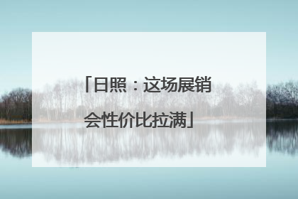 日照：这场展销会性价比拉满