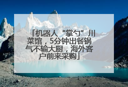 机器人“掌勺”川菜馆，5分钟出餐锅气不输大厨，海外客户前来采购