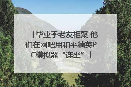 毕业季老友相聚 他们在网吧用和平精英PC模拟器“连坐”