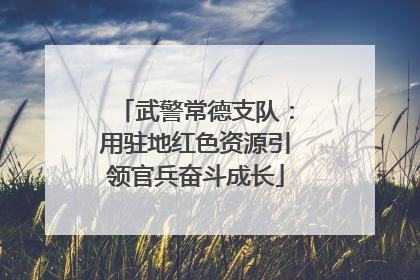 武警常德支队：用驻地红色资源引领官兵奋斗成长
