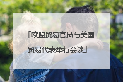 欧盟贸易官员与美国贸易代表举行会谈