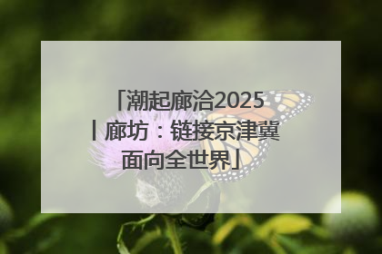 潮起廊洽2025丨廊坊：链接京津冀 面向全世界