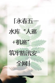 永春五一水库“人巡+机巡” 筑牢防汛安全网