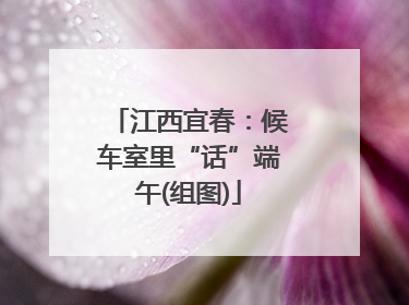 江西宜春：候车室里“话”端午(组图)