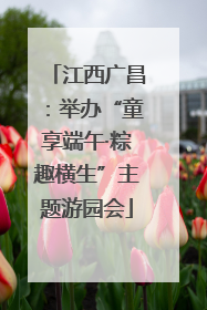 江西广昌：举办“童享端午·粽趣横生”主题游园会