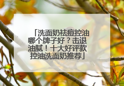 洗面奶祛痘控油哪个牌子好？击退油腻！十大好评款控油洗面奶推荐