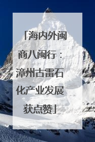 海内外闽商八闽行：漳州古雷石化产业发展获点赞