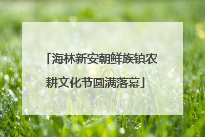 海林新安朝鲜族镇农耕文化节圆满落幕