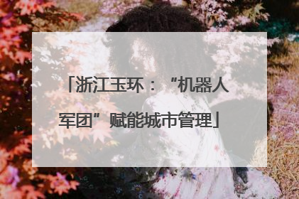 浙江玉环：“机器人军团”赋能城市管理