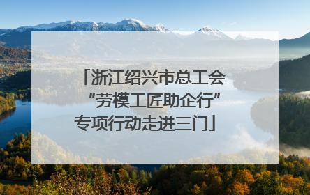 浙江绍兴市总工会“劳模工匠助企行”专项行动走进三门