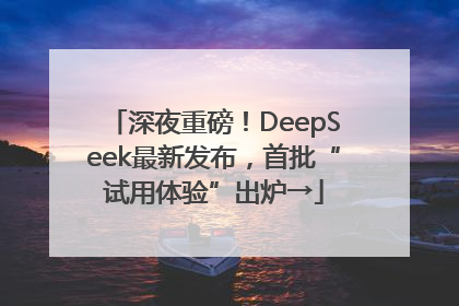 深夜重磅！DeepSeek最新发布，首批“试用体验”出炉→