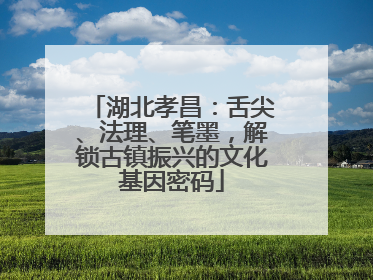 湖北孝昌：舌尖、法理、笔墨，解锁古镇振兴的文化基因密码
