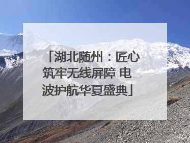 湖北随州：匠心筑牢无线屏障 电波护航华夏盛典