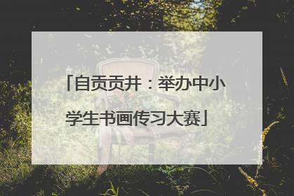 自贡贡井：举办中小学生书画传习大赛