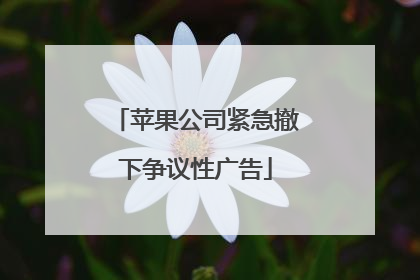 苹果公司紧急撤下争议性广告