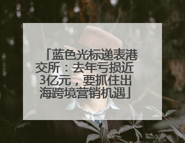 蓝色光标递表港交所：去年亏损近3亿元，要抓住出海跨境营销机遇