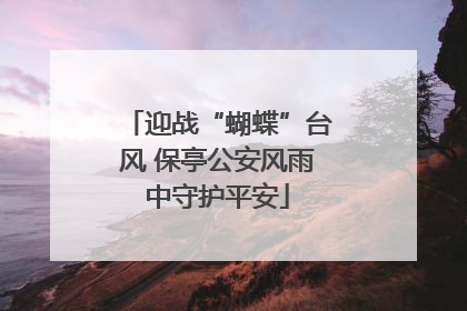 迎战“蝴蝶”台风 保亭公安风雨中守护平安