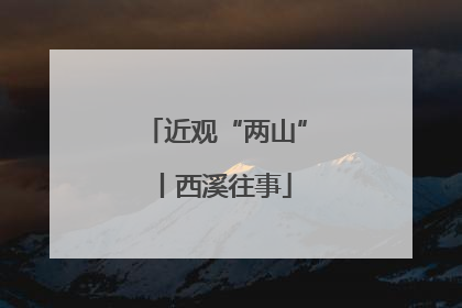 近观“两山”丨西溪往事