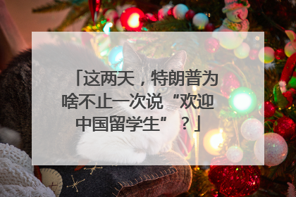 这两天，特朗普为啥不止一次说“欢迎中国留学生”？