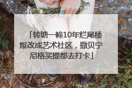 转塘一幢10年烂尾楼爆改成艺术社区，撒贝宁尼格买提都去打卡