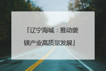 辽宁海城：推动菱镁产业高质量发展