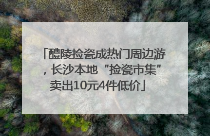 醴陵捡瓷成热门周边游，长沙本地“捡瓷市集”卖出10元4件低价