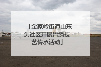 金家岭街道山东头社区开展鲁绣技艺传承活动