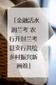 金融活水润兰考 农行开封兰考县支行共绘乡村振兴新画卷