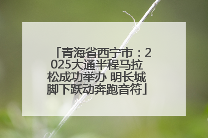 青海省西宁市：2025大通半程马拉松成功举办 明长城脚下跃动奔跑音符