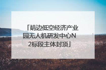 靖边低空经济产业园无人机研发中心N2标段主体封顶