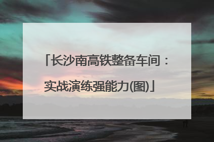 长沙南高铁整备车间：实战演练强能力(图)