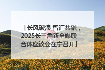 长风破浪 智汇共融，2025长三角新全媒联合体座谈会在宁召开