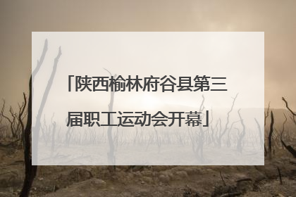 陕西榆林府谷县第三届职工运动会开幕