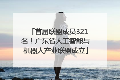 首届联盟成员321名！广东省人工智能与机器人产业联盟成立